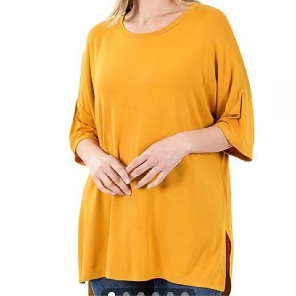 Zenana Women's Oversize Short Sleeve Crewneck Top-Size 1X